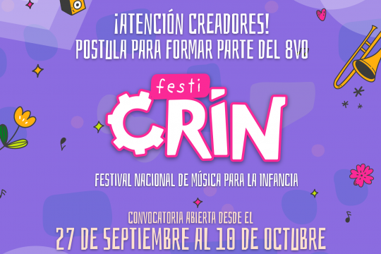 festicrin confirma su octava edicion en noviembre y abre convocatoria a bandas de musica infantil de todo chile