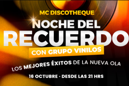 noche del recuerdo con grupo vinilos